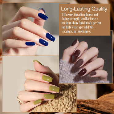 Adhierte el kit de gel de esmalte de uñas de la serie Vincente, 12 ml, 8pcs, remojo de gel UV/LED, regalo de arte de uñas de bricolaje para mujeres