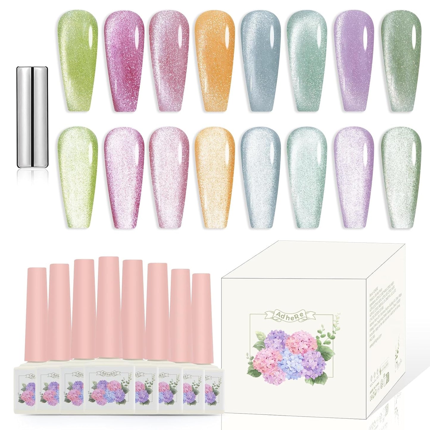 ADHERE Hard Candy Series - Cat Eye Gel Nail Polish Kit