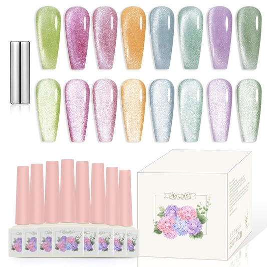Adhieren la serie de dulces duros - Kit de esmalte de uñas de gel de gel de gato