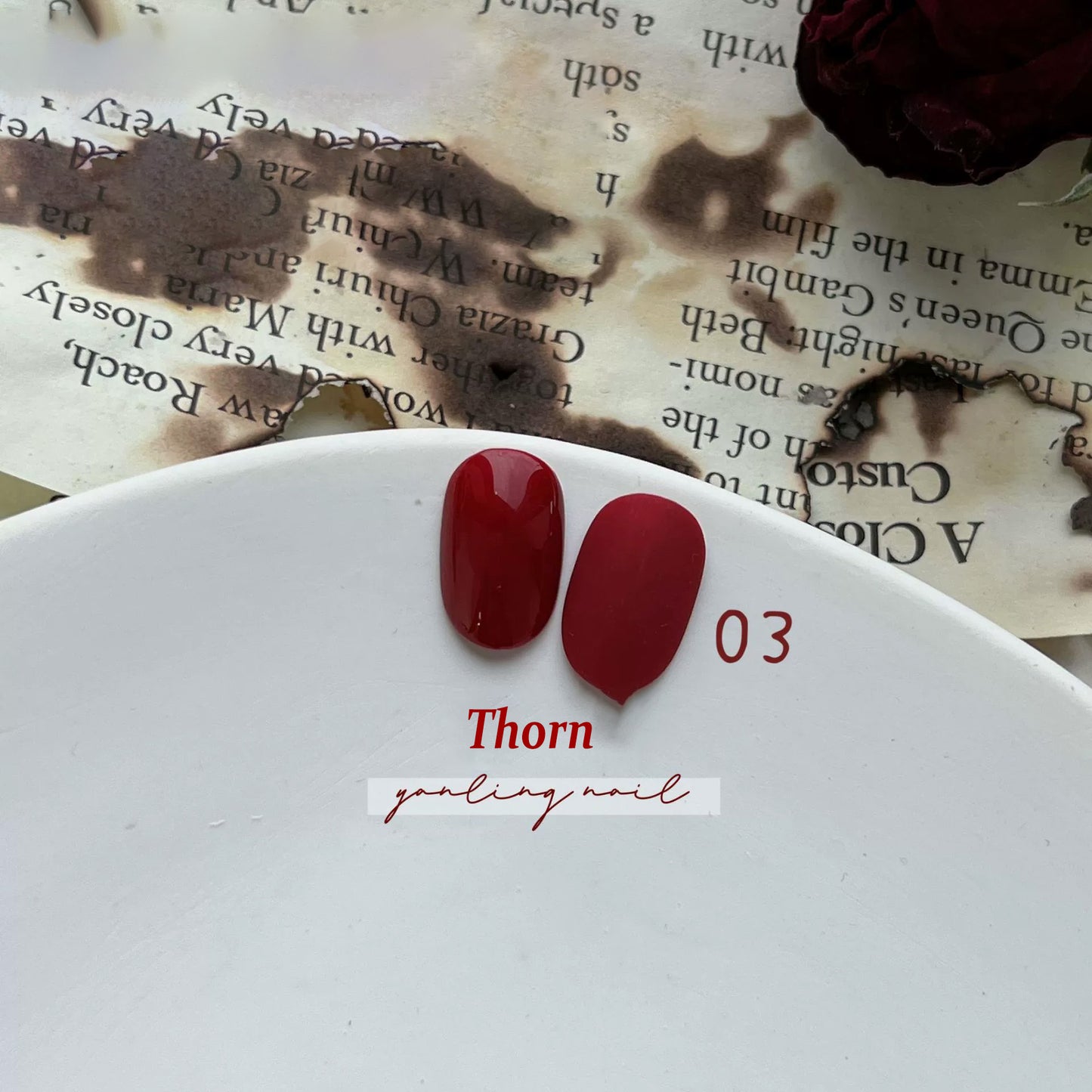 ADHERE Red Collection - Berry Cherry Blood Red Gel Nail Polish, a perfect blend of intense color and radiant shine