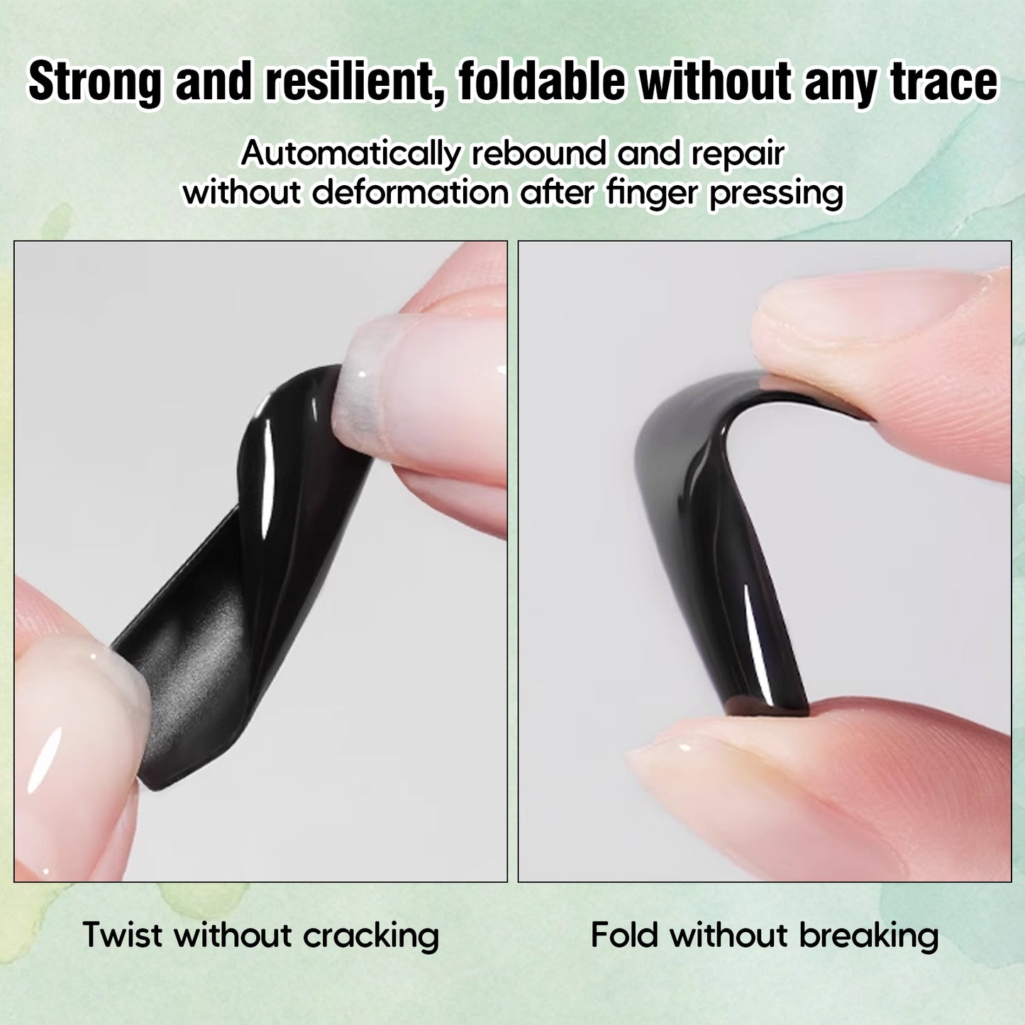 ADHERE Soft Top Coat, 15ml, No Wipe, Flexible, Long-Lasting, Memory Repair, UV Cured for Press-On Nails