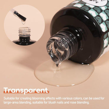 Adhiera el gel de floración 15 ml - esmalte de gel de floración de LED UV transparente para el mármol de efecto de propagación