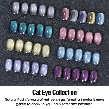 Adhieren la serie de joyas Kit de gel de ojos Cat, 12 ml, 7 colores, con palo magnético