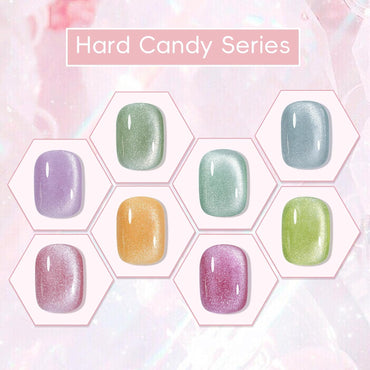 Adhieren la serie de dulces duros - Kit de esmalte de uñas de gel de gel de gato