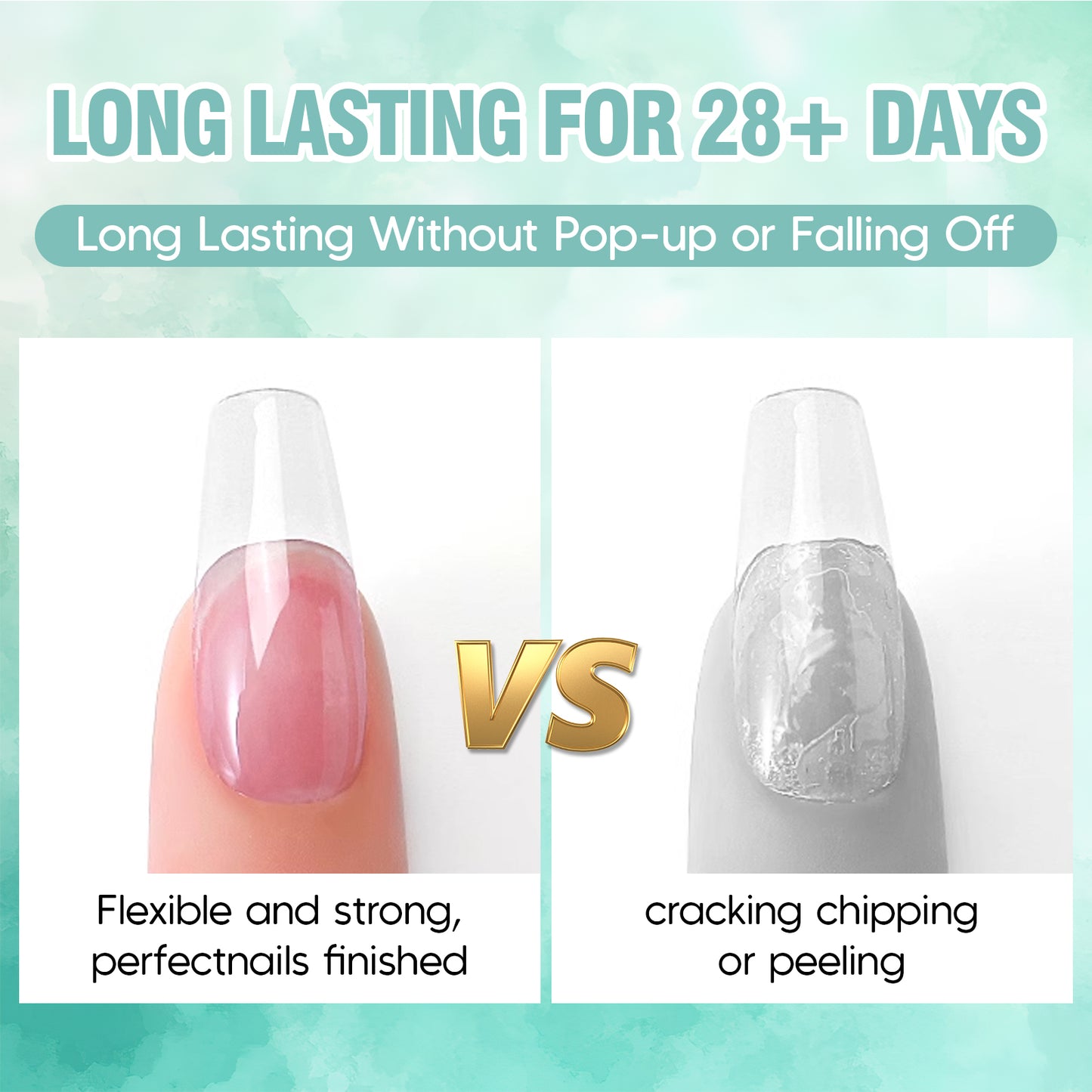 ADHERE Nail Tip Glue Gel, 15ml, UV Cured, Long-Lasting Bond for Press-On & Acrylic Nails, DIY & Salon Use