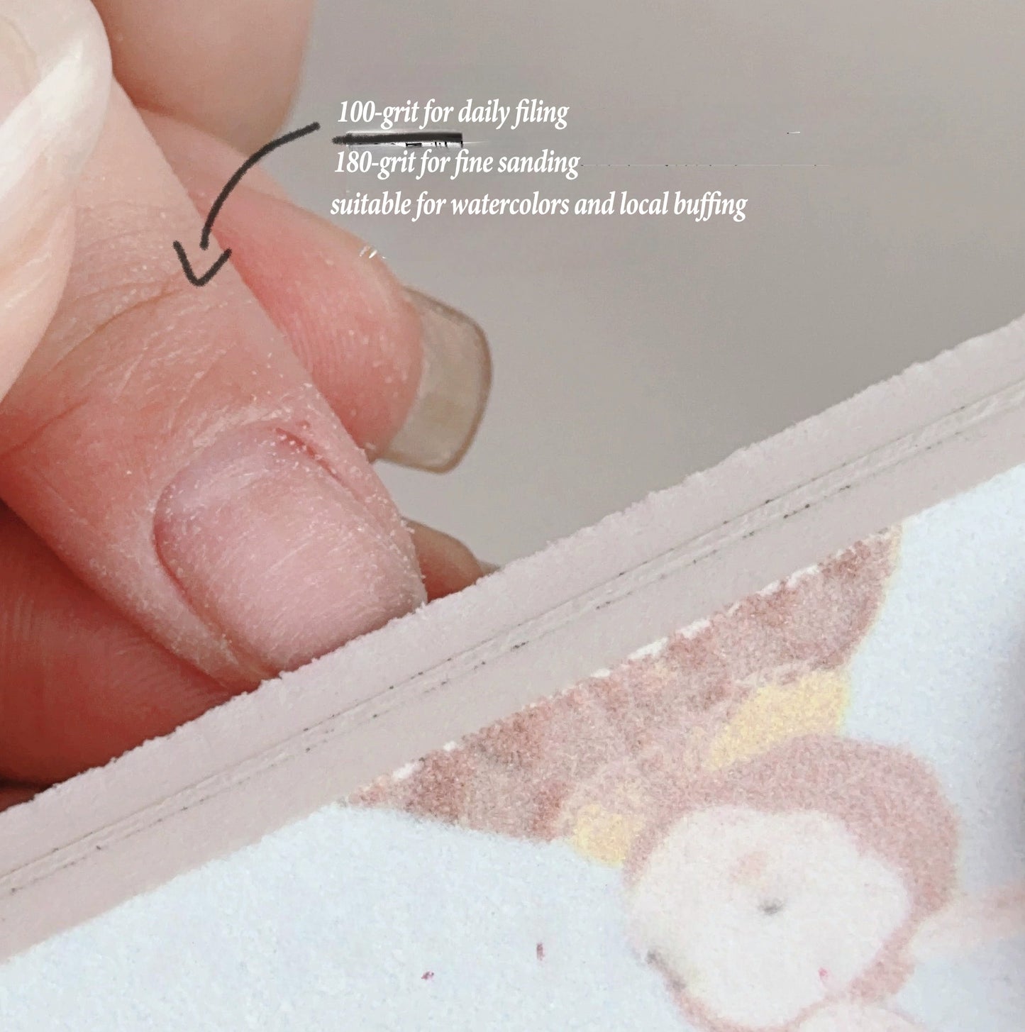 ADHERE Exclusive Nail Sponge File | Double-Sided Zebra File | Nail Buffing & Polishing Strip