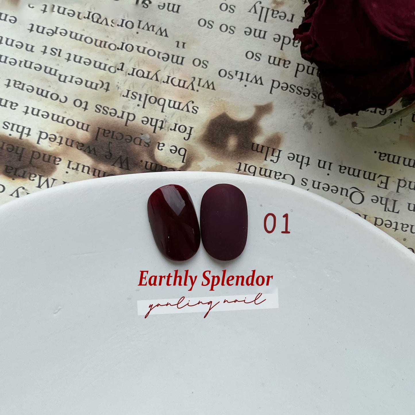 ADHERE Red Collection - Berry Cherry Blood Red Gel Nail Polish, a perfect blend of intense color and radiant shine