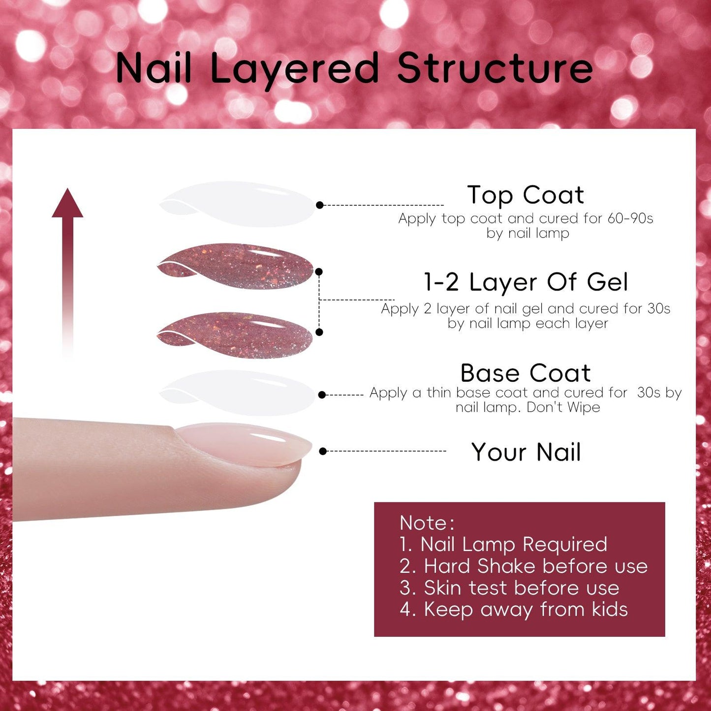 Adhierte el kit de gel de esmalte de uñas Magnetic Series Secret Garden, 12 ml, 7pcs, con imán de uñas