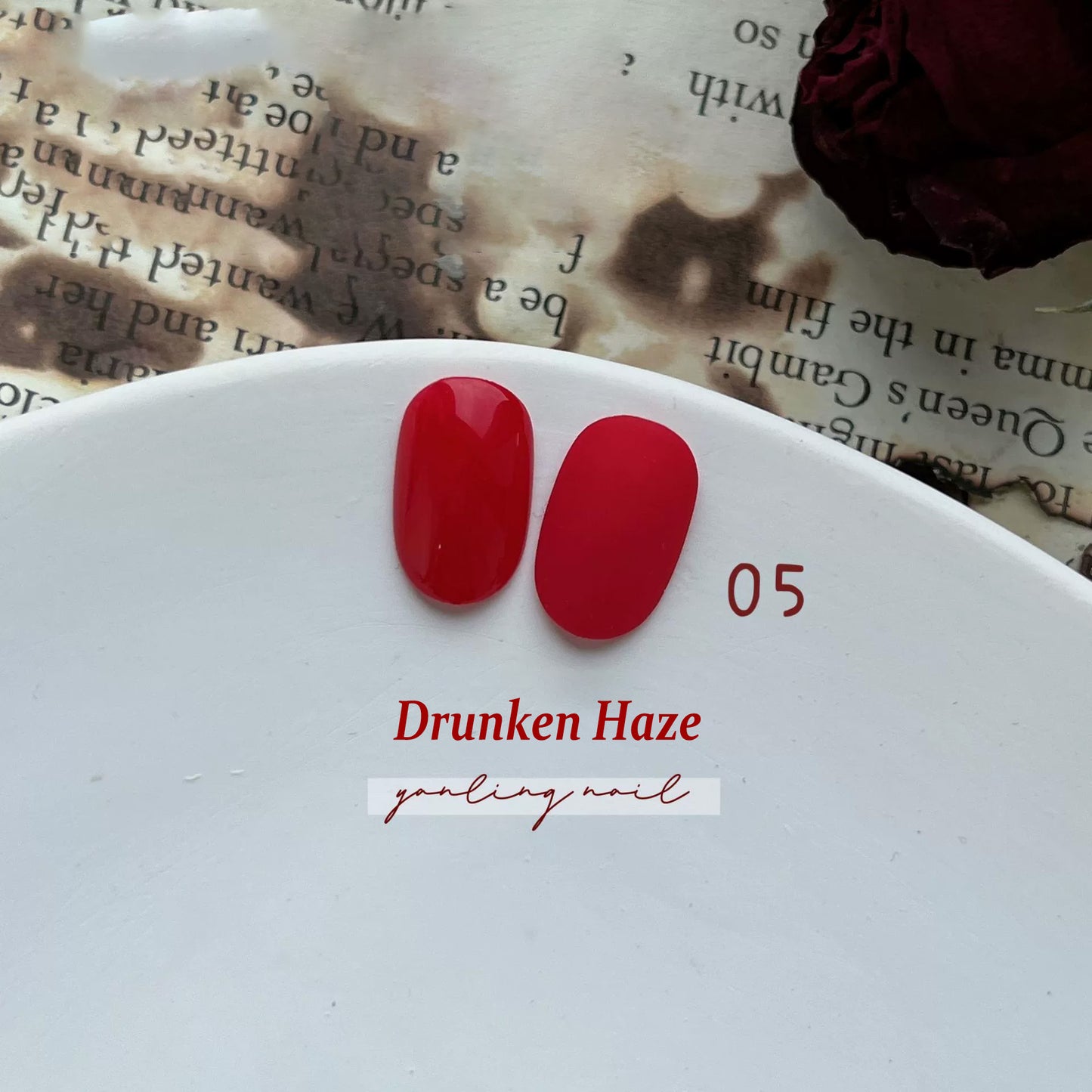 ADHERE Red Collection - Berry Cherry Blood Red Gel Nail Polish, a perfect blend of intense color and radiant shine
