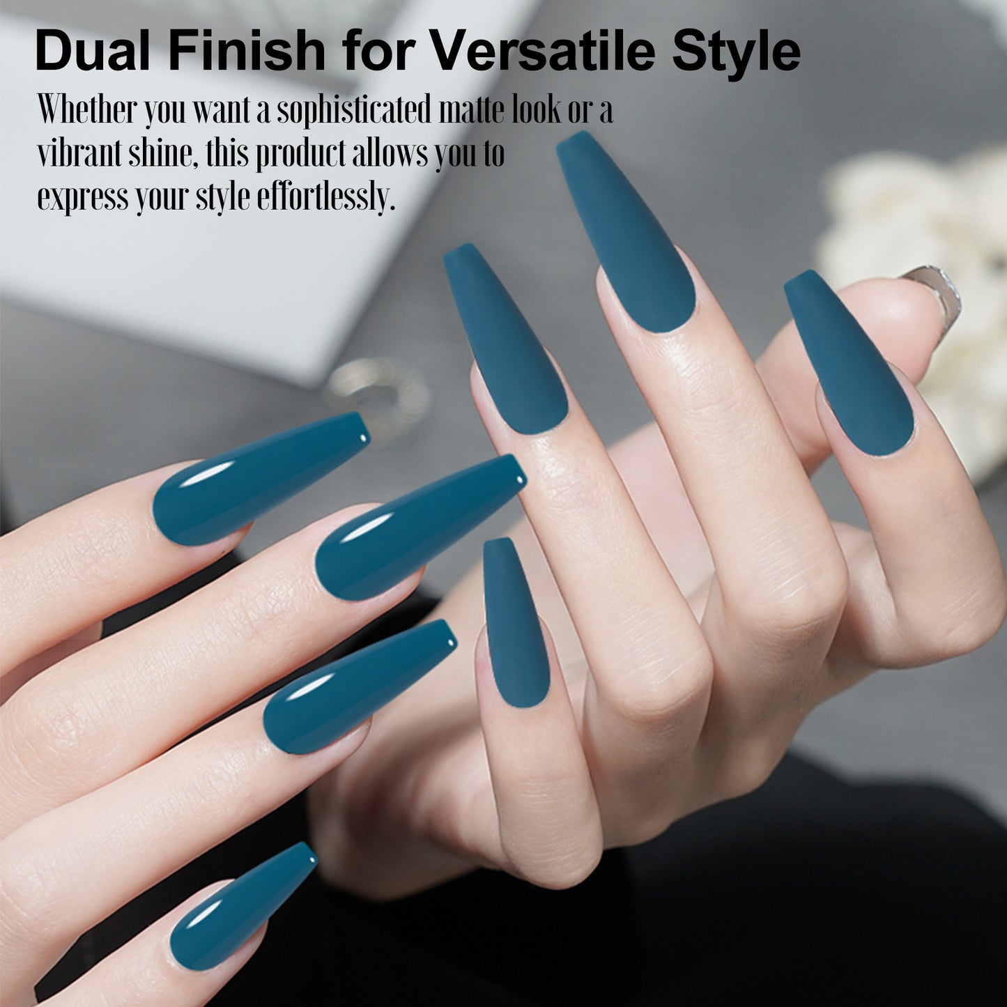 Adhere Vincente Series Or Nail Rust Gel Kit, 12 ml, 8pcs, trempage de gel UV / LED, cadeau d'art de nail de bricolage pour les femmes