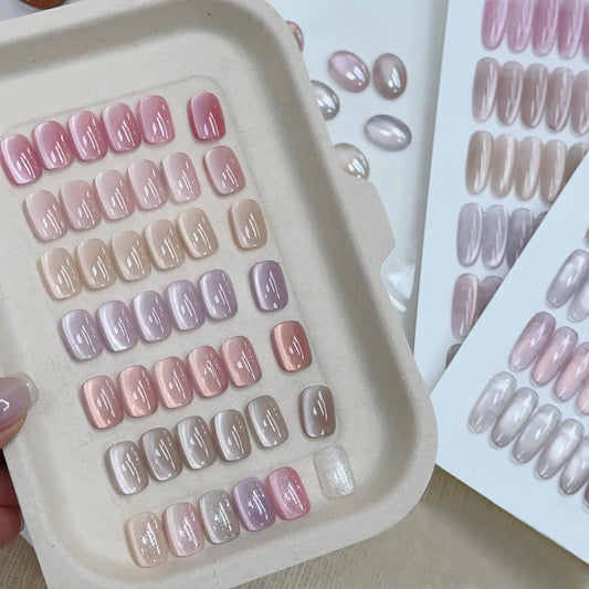 Adhierve el kit de uñas de gel de ojo de gato previo a la fila, 12 ml, 7 colores holográficos, imán, remojo, LED, regalo de bricolaje