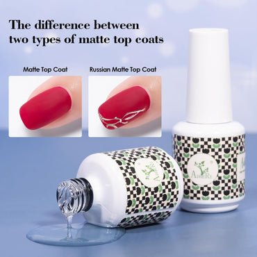 Adhiera la capa superior del gel mate para el esmalte de uñas de gel, 15 ml de acabado mate de resistencia en polvo para detallarse la pintura de polvo cromado de cromo salón de uñas para el hogar duradero