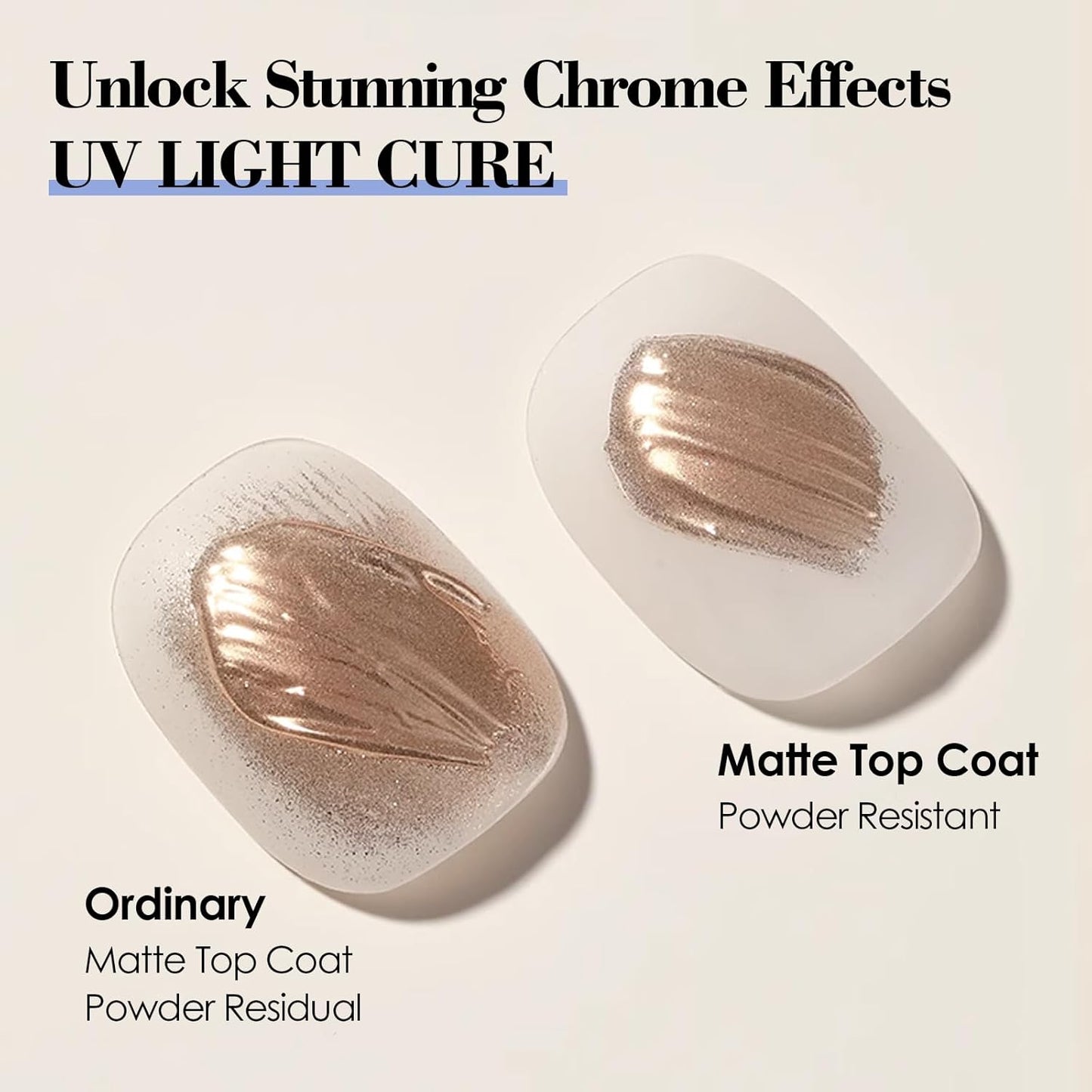 Adhiera la capa superior del gel mate para el esmalte de uñas de gel, 15 ml de acabado mate de resistencia en polvo para detallarse la pintura de polvo cromado de cromo salón de uñas para el hogar duradero