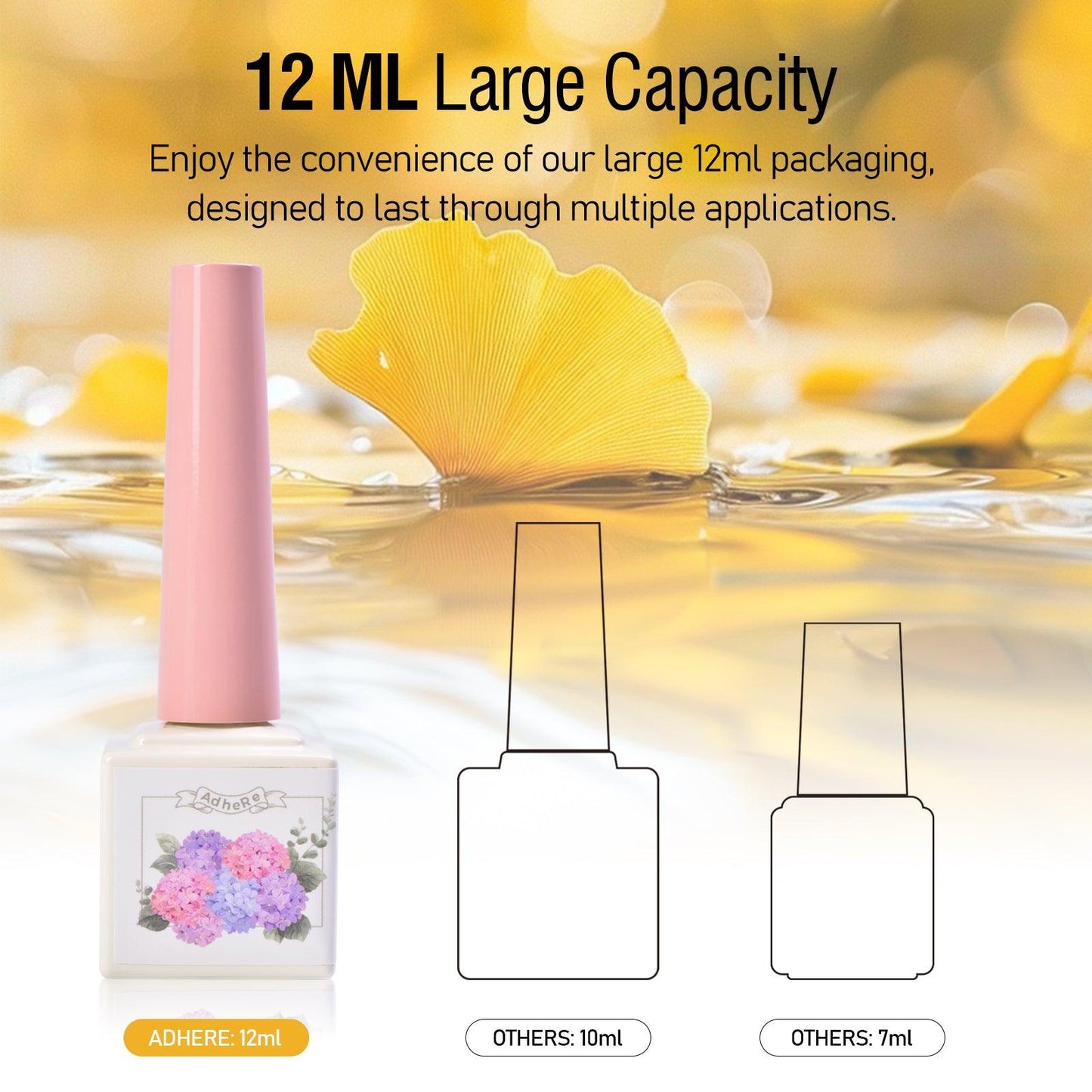 ADHERE Autumn Collection Series, 12ml, 7 Holographic Colors, Magnet & Soak-Off, DIY Salon Gift