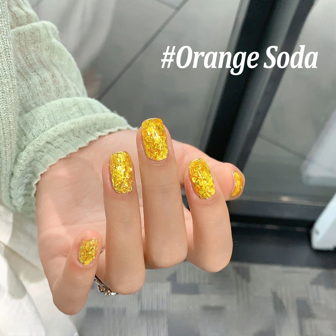 ADHERE Summer Confetti Series Gel Nail Polish Set|Gold Opal Flakes Gel Polish|Ultra-Thin Bright Glitters · Jar Packed · Summer-Ready Shine