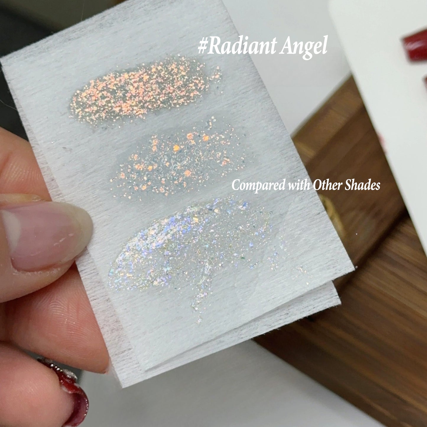 Adhiera la serie de variaciones de preludio | Nuevo Maillard Crushed Diamond Glitter Gel Polacio | Gel de uñas de brillo fino para otoño e invierno