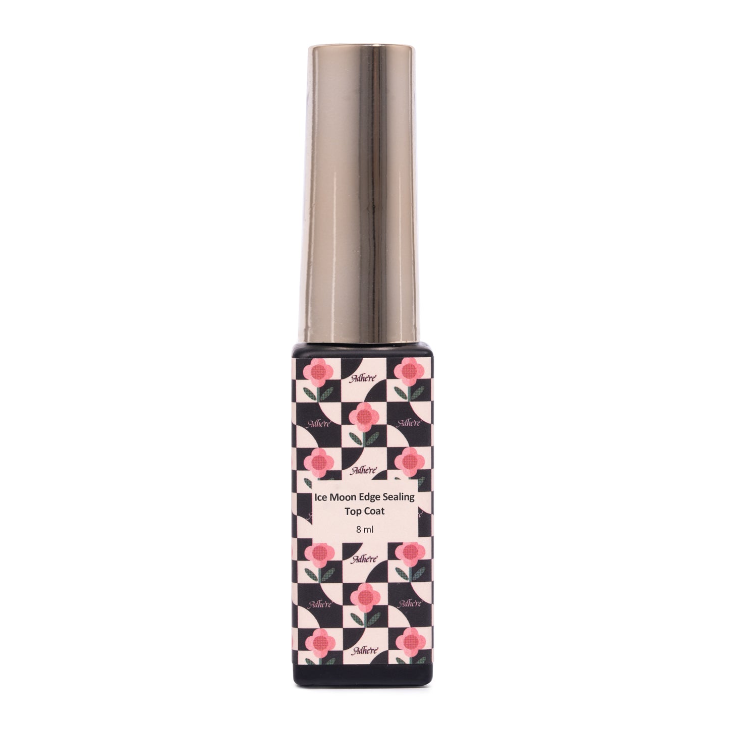 ADHERE Ice Moon Crystal Liner Top Coat, Clear UV Gel Polish, Precision Brush, Long-lasting, No Wipe Edge Sealing