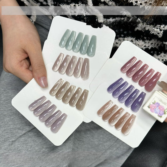 ADHERE Daily Cat Eye Series - Cat Eye Nail Polish Gel Kit– Cat Eye Gel Nail Polish Gel para uñas Beige Nude Magnetic Varnish Magnetic Nail Gel Polish