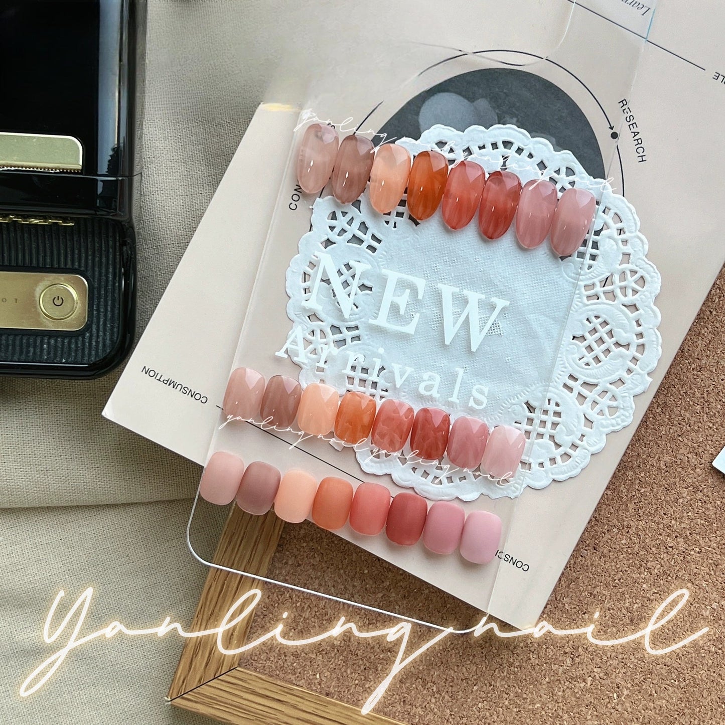 Adhere Tea House Gel Gel Gel Nail esmalte 9pcs -12 ml Nude Nude Red Pink Brown Colores Polacos de gel Sheer Gel Kit