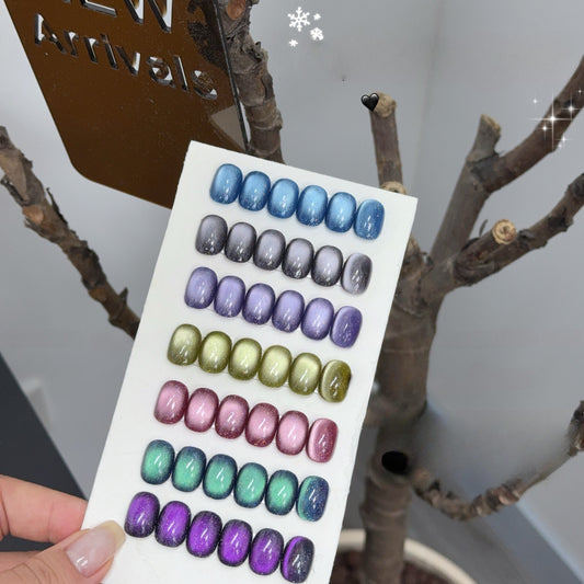 Adhieren la serie de joyas Kit de gel de ojos Cat, 12 ml, 7 colores, con palo magnético