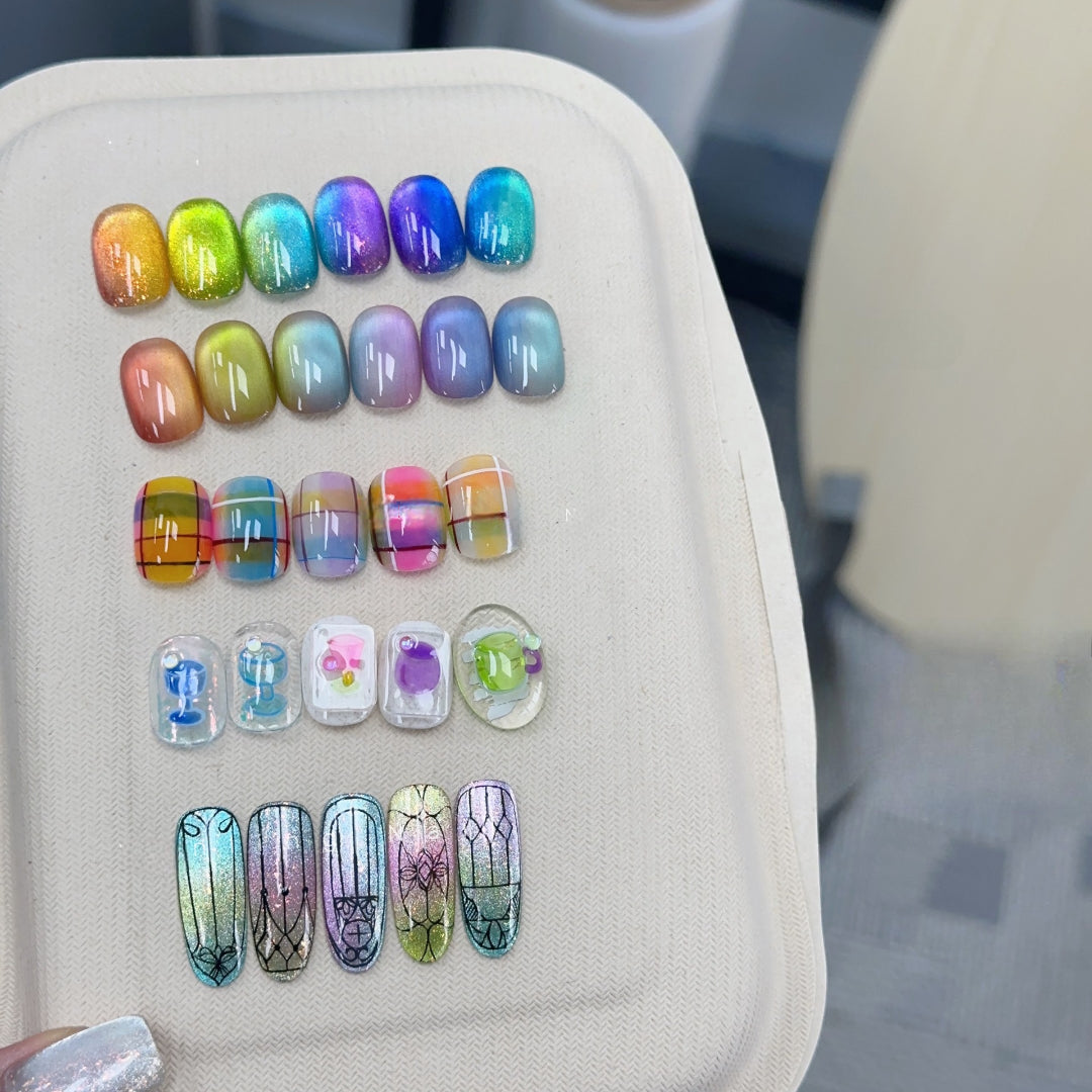 Adhiere la serie de gabinete de curiosidad Kit de esmalte de gel de uñas translúcido, 12 ml, 9pcs, remojo de gel de gel LED, regalo de arte de uñas de bricolaje para mujeres