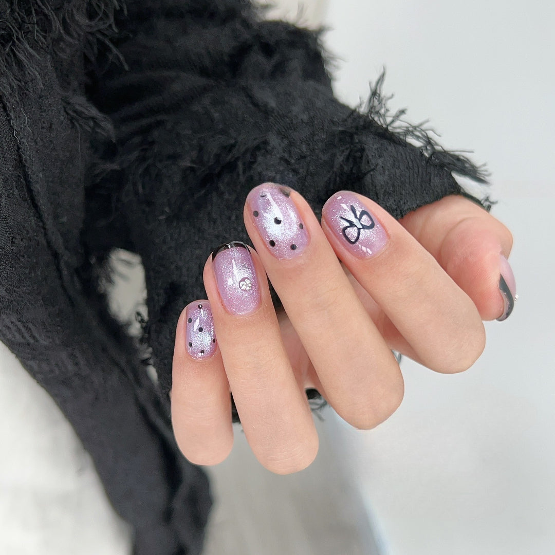 Adhiera 7pcs Juego de esmalte de gel de ojo de gato translúcido con palo magnético y cepillo, brillo holográfico gel gel pulido