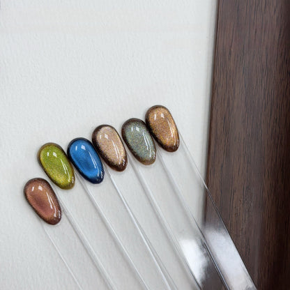 ADHERE Medieval Series, 12ml, 6 Holographic Colors, deep multi-chrome cat eye for fall and winter