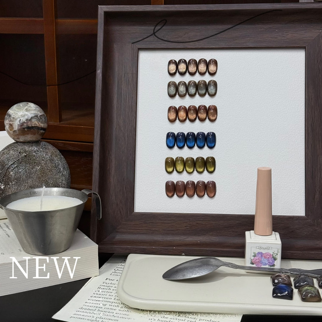 ADHERE Medieval Series, 12ml, 6 Holographic Colors, deep multi-chrome cat eye for fall and winter