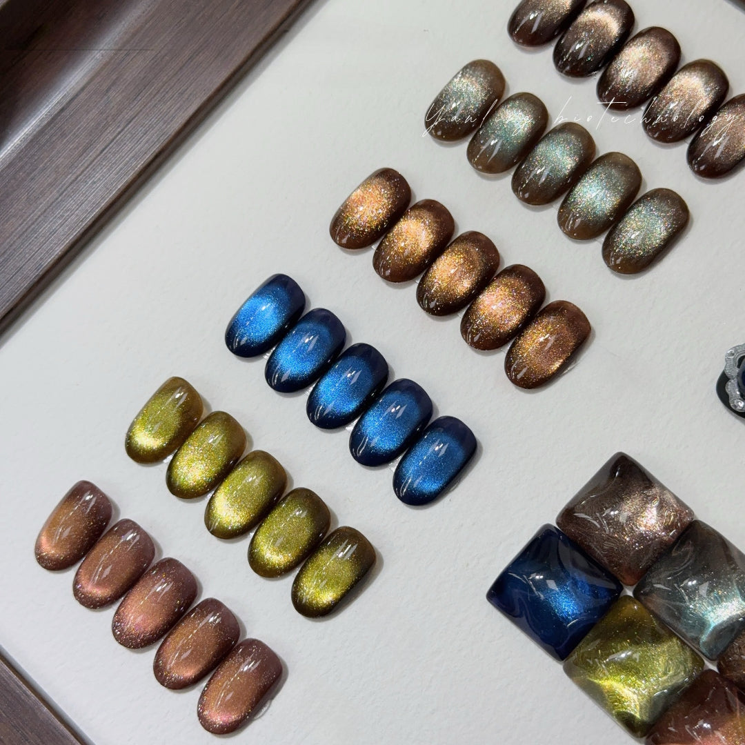 ADHERE Medieval Series, 12ml, 6 Holographic Colors, deep multi-chrome cat eye for fall and winter