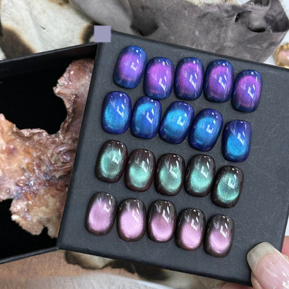 ADHERE Multi-Chrome Cat Eye Gel Polish 12ml × 4 Bottle Set