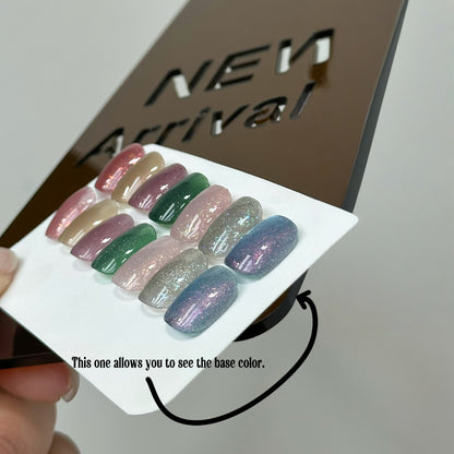 ADHERE Secret Garden Series Magnetisches Nagellack-Gel-Set, 12 ml, 7-teilig, mit Nagelmagnet 