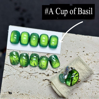 Adhieren la serie de citas botánicas la serie Magnetic Cat Eye Gel Kit de esmalte de uñas, 12 ml, 8pcs, con palo magnético