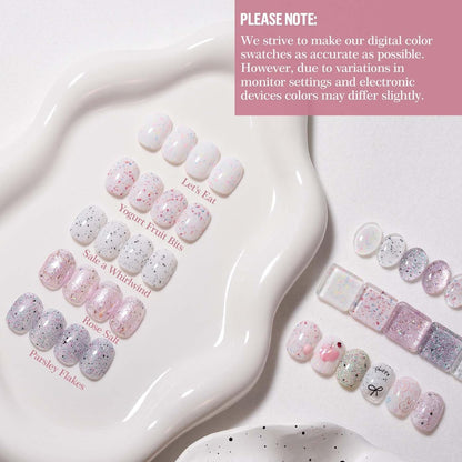 ADHERE 12ml Gel Nail Polish Set 5 Colors, The Ingredient Kitchen Collection, Professional Manicure Gel for Salon & Home DIY Nail Art