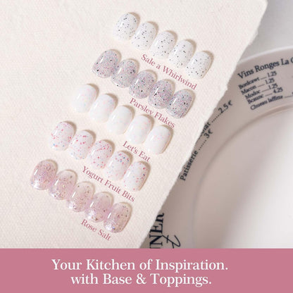 ADHERE 12ml Gel Nail Polish Set 5 Colors, The Ingredient Kitchen Collection, Professional Manicure Gel for Salon & Home DIY Nail Art