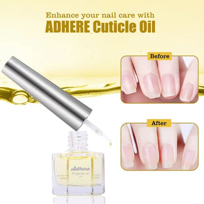 ADHERE Cuticle Oil Set of 5 | Jasmine Scented Nail Care Serum | Softens Cuticles · Prevents Hangnails · Nourishes Cuticle Area