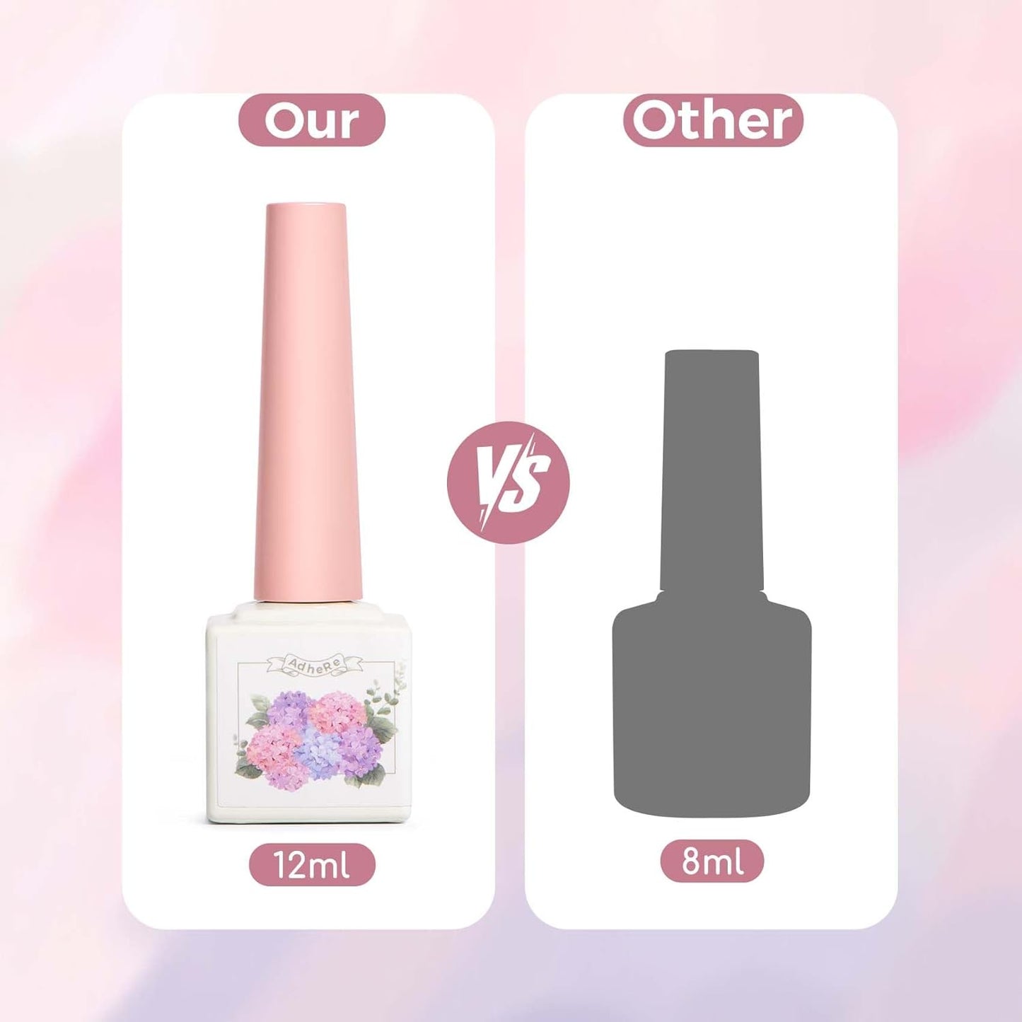 ADHERE 12ml Gel Nail Polish Set 5 Colors, The Ingredient Kitchen Collection, Professional Manicure Gel for Salon & Home DIY Nail Art