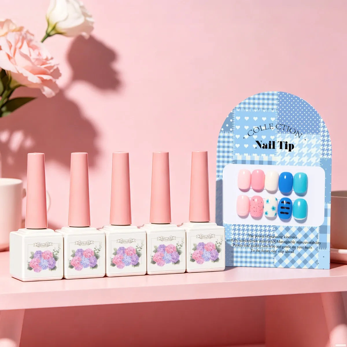 ADHERE Sweetness Park Collection, 12ml, 5 Dopamine Creamy Shades, vibrant solid gel polish for spring & summer