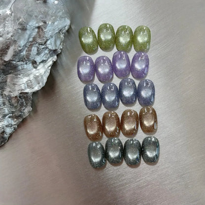 ADHERE Starry Series, 12ml, 5 Crushed Diamond Shades, glitter cat eye gel polish for starry manicure