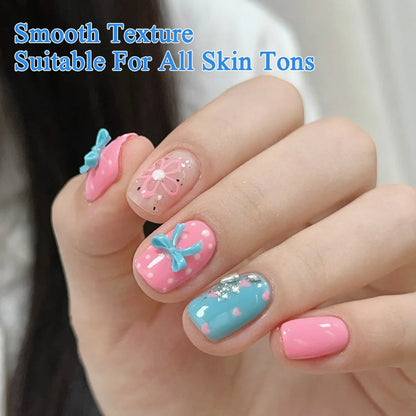 ADHERE Sweetness Park Collection, 12ml, 5 Dopamine Creamy Shades, vibrant solid gel polish for spring & summer