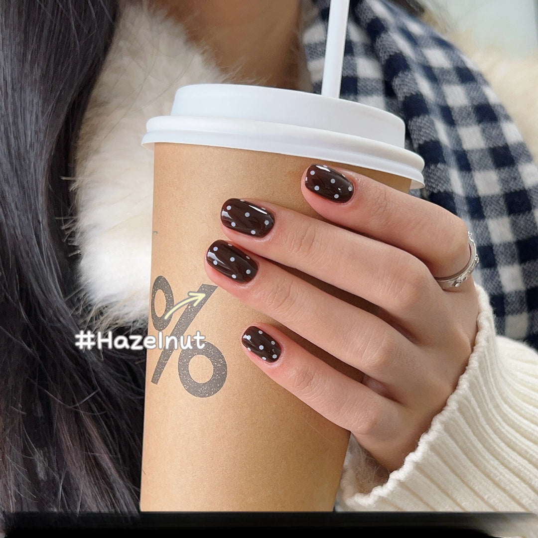 ADHERE Winter Gift Collection Gel Nail Polish Set, 15ml x6 Dark Cherry Red Brown Green Winter Colors, High Saturation Shimmer Diamond Glitter Gel for Salon & Home DIY Nail Art UV LED