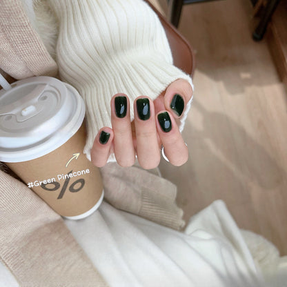 ADHERE Winter Gift Collection Gel Nail Polish Set, 15ml x6 Dark Cherry Red Brown Green Winter Colors, High Saturation Shimmer Diamond Glitter Gel for Salon & Home DIY Nail Art UV LED