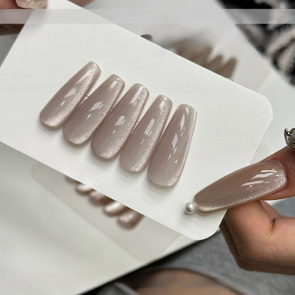 ADHERE Daily Cat Eye Series - Cat Eye Nail Polish Gel Kit– Cat Eye Gel Nail Polish Gel para uñas Beige Nude Magnetic Varnish Magnetic Nail Gel Polish