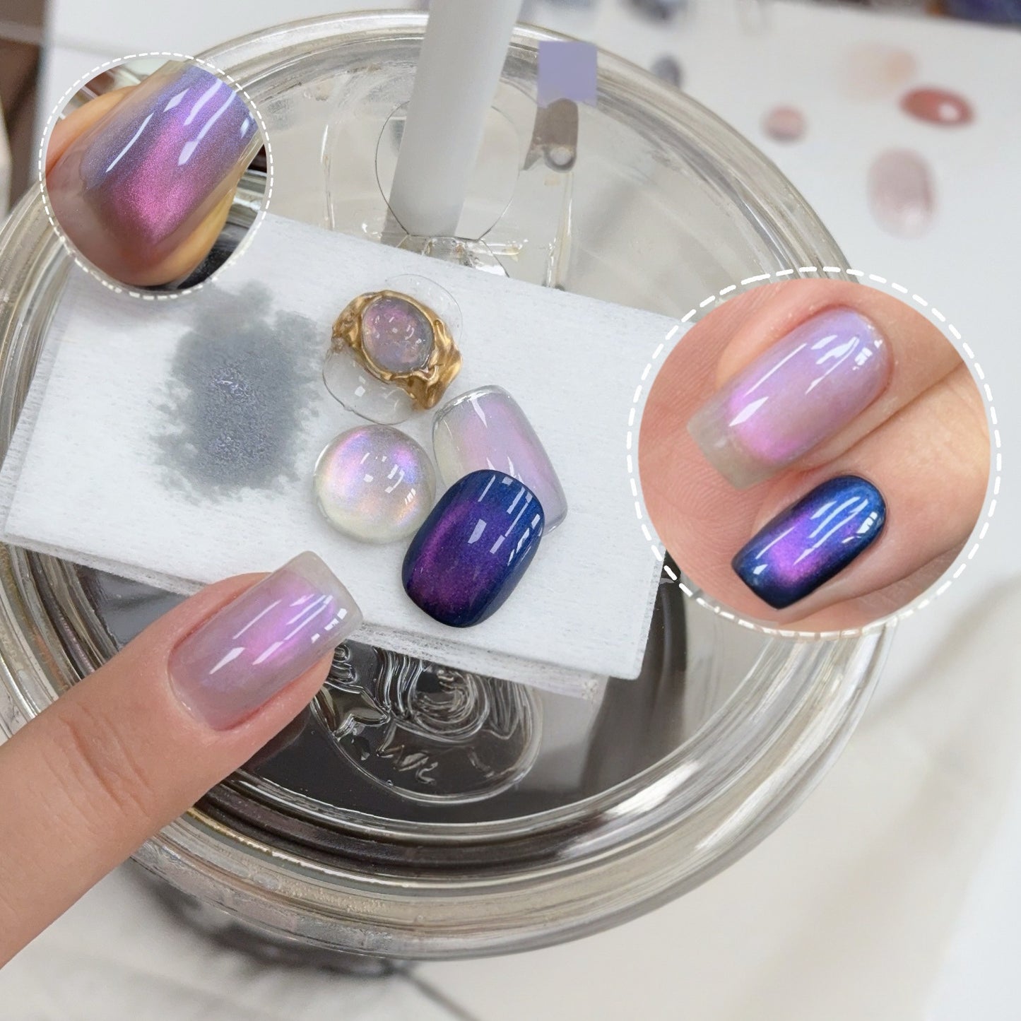 ADHERE Multi-Chrome Cat Eye Gel Polish 12ml × 4 Bottle Set