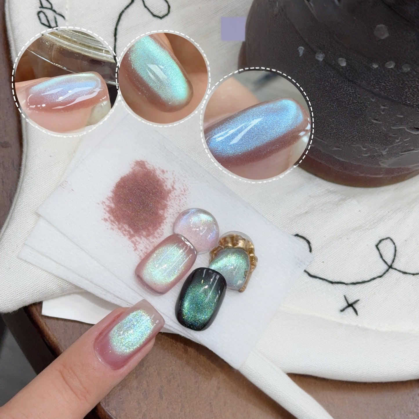 ADHERE Multi-Chrome Cat Eye Gel Polish 12ml × 4 Bottle Set