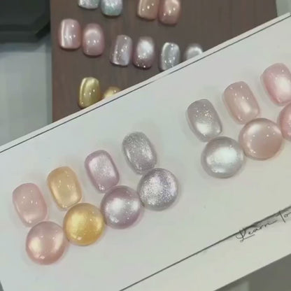 Adhieren la romántica serie Ukiyo-E Gat Eye Gel Polpo de uñas 7 colores 12 ml de cristal Cateye esmalte de uñas magnéticas