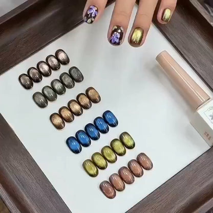 ADHERE Medieval Series, 12ml, 6 Holographic Colors, deep multi-chrome cat eye for fall and winter