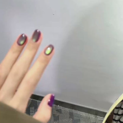 ADHERE Trend Vane Series · Best-Selling  Set｜Kyoho Grape Cat Eye Gel｜Dreamy Sparkle · Must-Have Trendy Color
